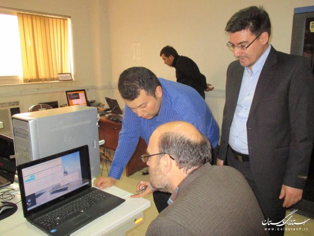مانور کاربران رایانه ای انتخابات با حضور فرماندار شهرستان ترکمن برگزار گردید