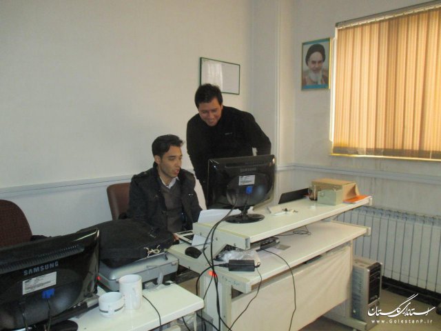 مانور کاربران رایانه ای انتخابات با حضور فرماندار شهرستان ترکمن برگزار گردید
