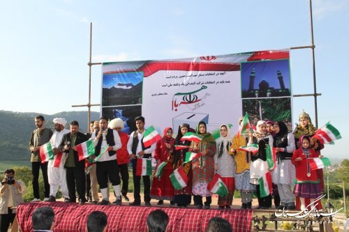 برگزاری جشن همه با هم در انتخابات با حضور فرماندار در شهرستان رامیان