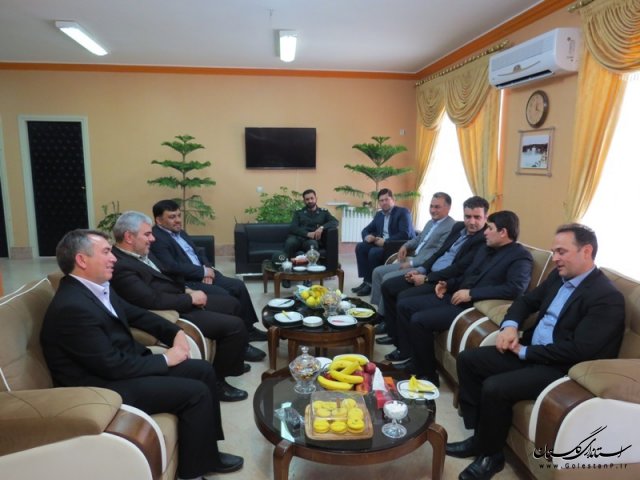 رئیس هیات بازرسی استان با فرماندار شهرستان آق قلا دیدار کرد